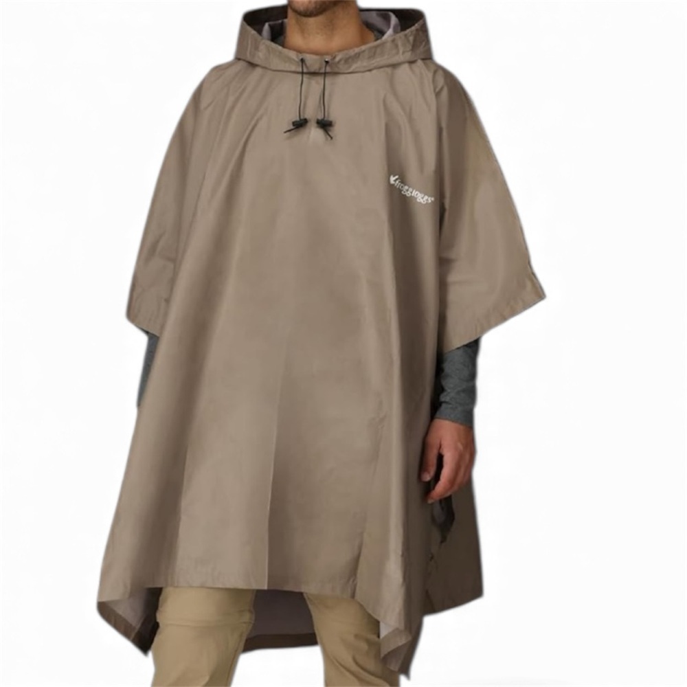 Unisex frogg toggs Ultra-Lite2 Rain Poncho one size khaki color